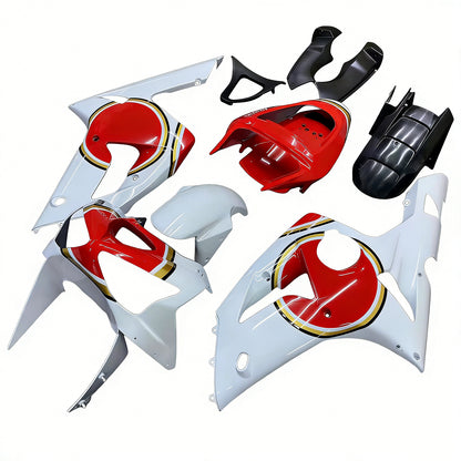 Carene 2003-2004 Kawasaki ZX6R 636 Bianco Rosso Lucky Strike Ninja Generico