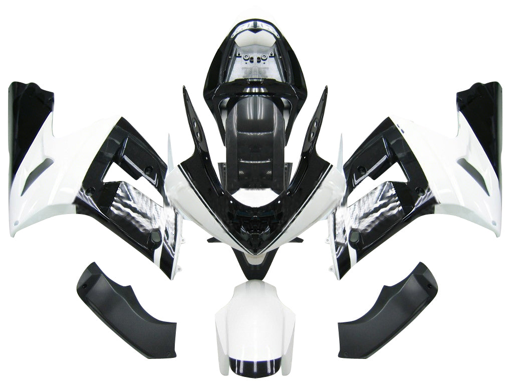 Amotopart 2003-2004 Kawasaki ZX6R Cladding Multi Balck Kit