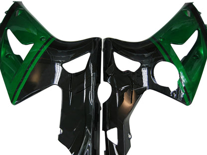 Carene 2003-2004 Kawasaki ZX6R 636 Verde Nero elfo Generico