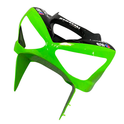 Amotopart 2003-2004 Kawasaki ZX6R Cladding Green & Black Kit