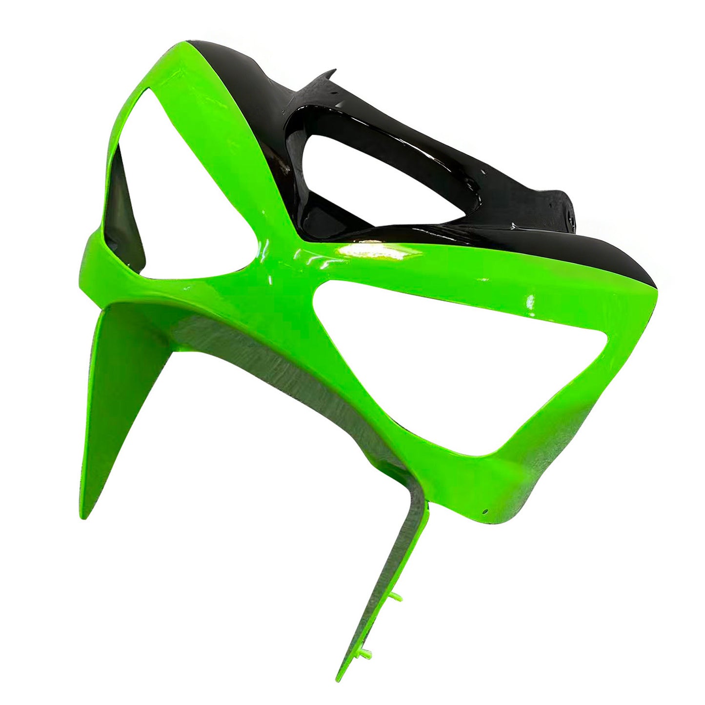 Amotopart 2003-2004 Kawasaki ZX6R Cladding Green & Black Kit