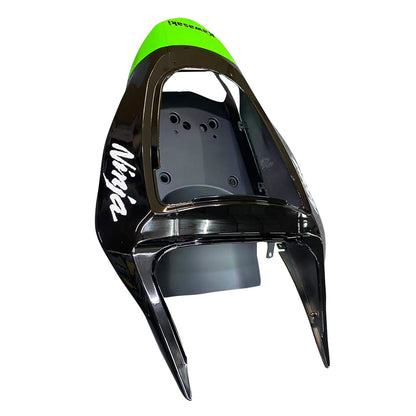 Amotopart 2003-2004 Kawasaki ZX6R Cladding Green & Black Kit