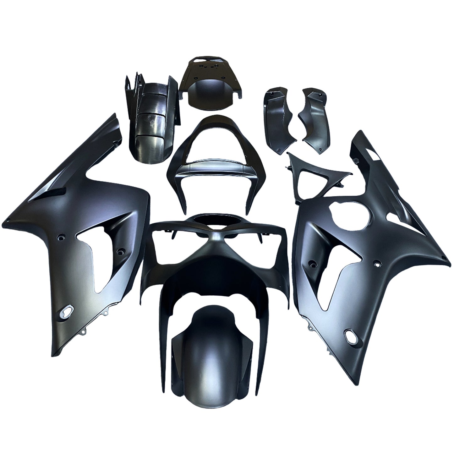 Amotopart 2003-2004 Kawasaki ZX6R 636 Kit di rivestimento nero