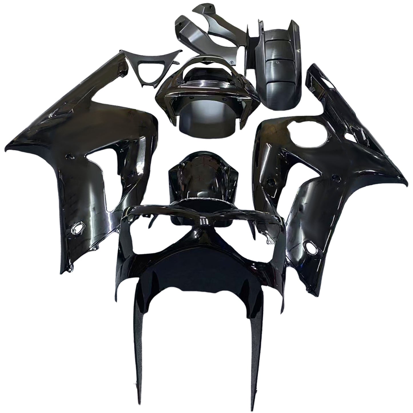 Amotopart 2003-2004 Kawasaki ZX6R 636 in bianco e nero