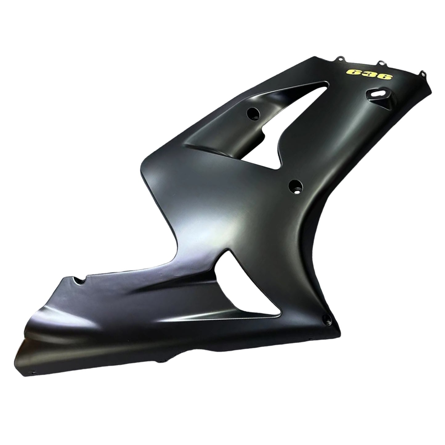 Amotopart 2003-2004 Kawasaki ZX6R 636 Kit di rivestimento nero con logo d'oro