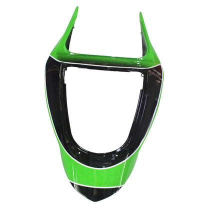 Amotopart 2003-2004 Kawasaki ZX6R 636 kit di rivestimento verde nero