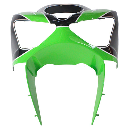 Amotopart 2003-2004 Kawasaki ZX6R 636 kit di rivestimento verde nero