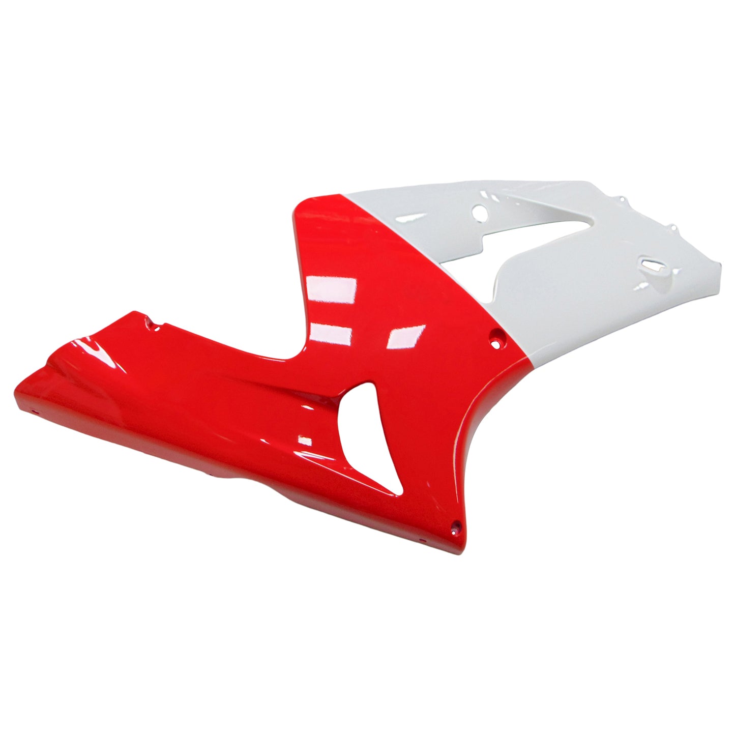 Amotopart 2003-2004 Kawasaki ZX6R 636 Kit di paura bianco rosso