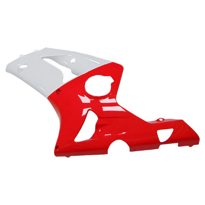 Amotopart 2003-2004 Kawasaki ZX6R 636 Kit di paura bianco rosso