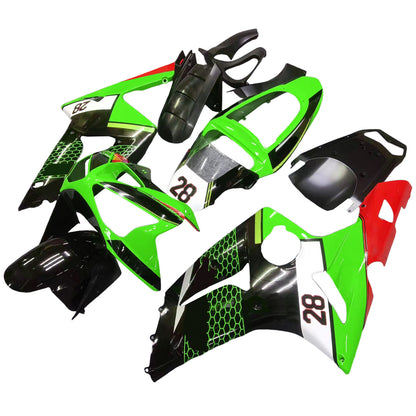 Amotopart Kawasaki ZX6R 636 2003-2004 Kit Carena Carrozzeria Plastica ABS