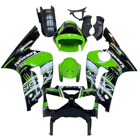 Amotopart Kawasaki ZX6R 636 2003-2004 Kit Carena Carrozzeria Plastica ABS