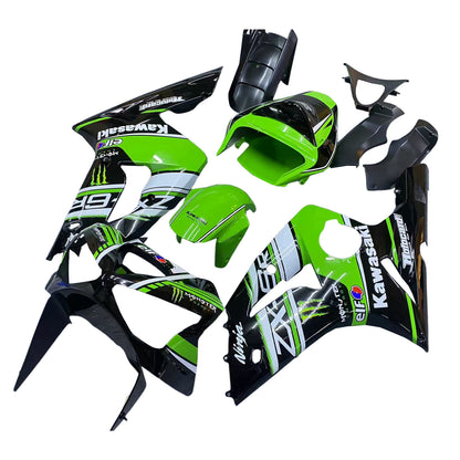 Amotopart Kawasaki ZX6R 636 2003-2004 Kit Carena Carrozzeria Plastica ABS