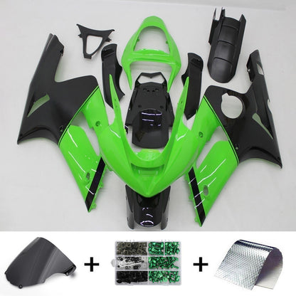Amotopart Kawasaki ZX6R 636 2003-2004 Kit Carena Carrozzeria Plastica ABS