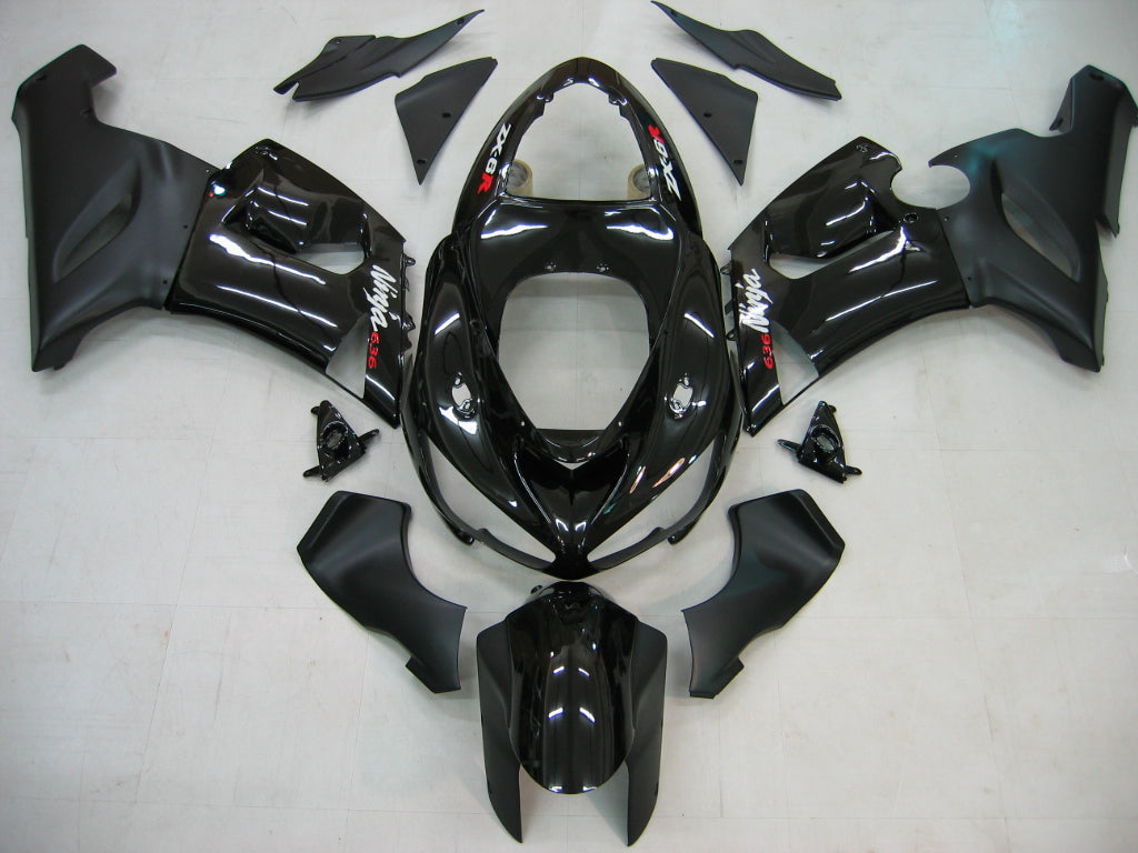 Carene 2005-2006 Kawasaki ZX6R 636 Nero ZX6R Racing Generico