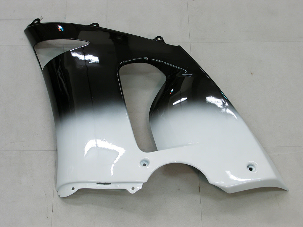 Carene 2005-2006 Kawasaki ZX6R 636 Nero Bianco West ZX6R Racing Generico