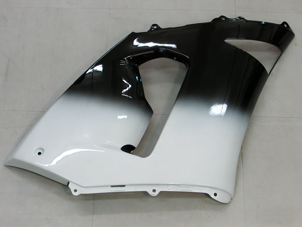 Carene 2005-2006 Kawasaki ZX6R 636 Nero Bianco West ZX6R Racing Generico