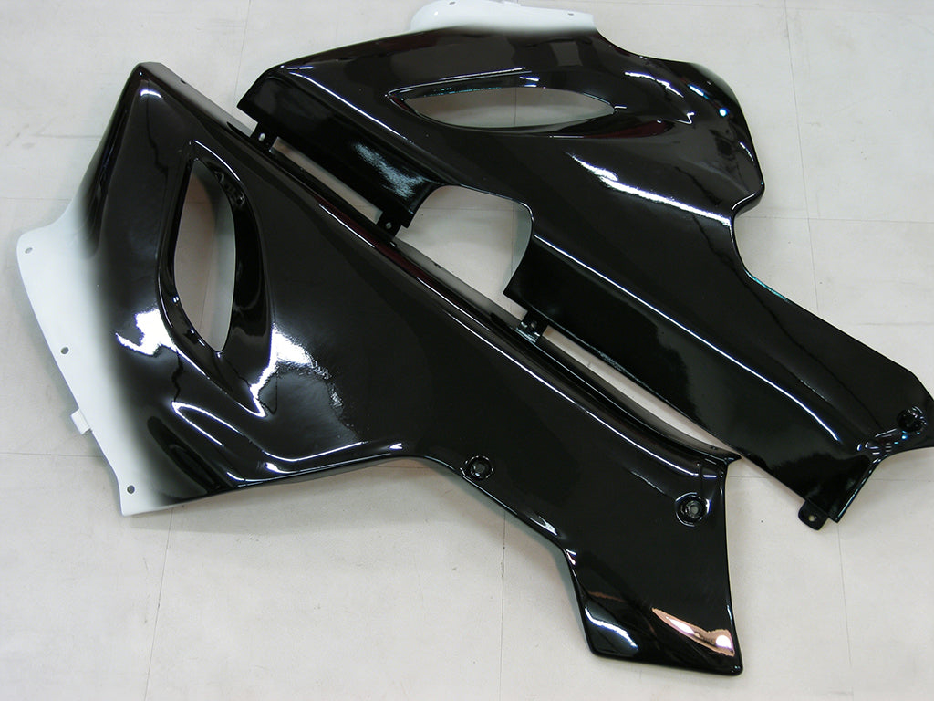 Carene 2005-2006 Kawasaki ZX6R 636 Nero Bianco West ZX6R Racing Generico