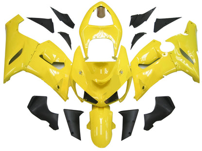 Carene 2005-2006 Kawasaki ZX6R 636 Giallo Nero Ninja Racing Generico