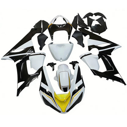 Carene 2005-2006 Kawasaki ZX6R 636 Nero Bianco Giallo Playboy Generico
