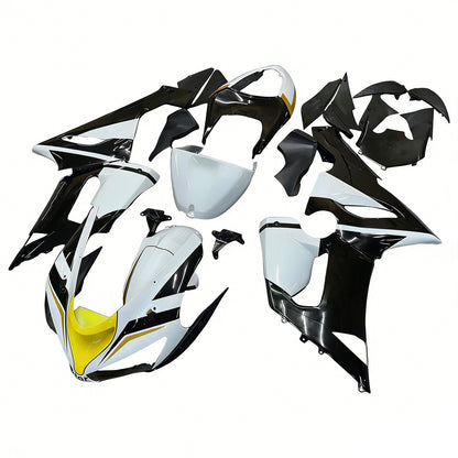 Carene 2005-2006 Kawasaki ZX6R 636 Nero Bianco Giallo Playboy Generico