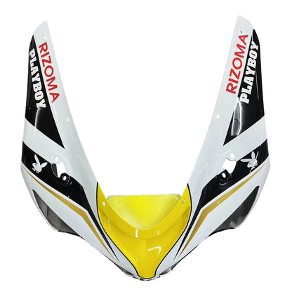 Carene 2005-2006 Kawasaki ZX6R 636 Nero Bianco Giallo Playboy Racing Generico