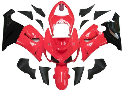Carene 2005-2006 Kawasaki ZX6R 636 Rosso Nero Ninja Racing Generico
