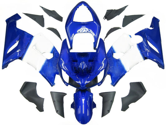 Carene 2005-2006 Kawasaki ZX6R 636 Blu Bianco West Generico