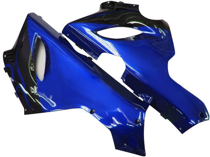 Carene 2005-2006 Kawasaki ZX6R 636 Black & Blue Flame Ninja Generico