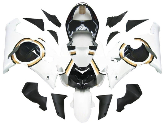 Carene 2005-2006 Kawasaki ZX6R 636 Nero Bianco Lucky Strike Ninja Racing Generico