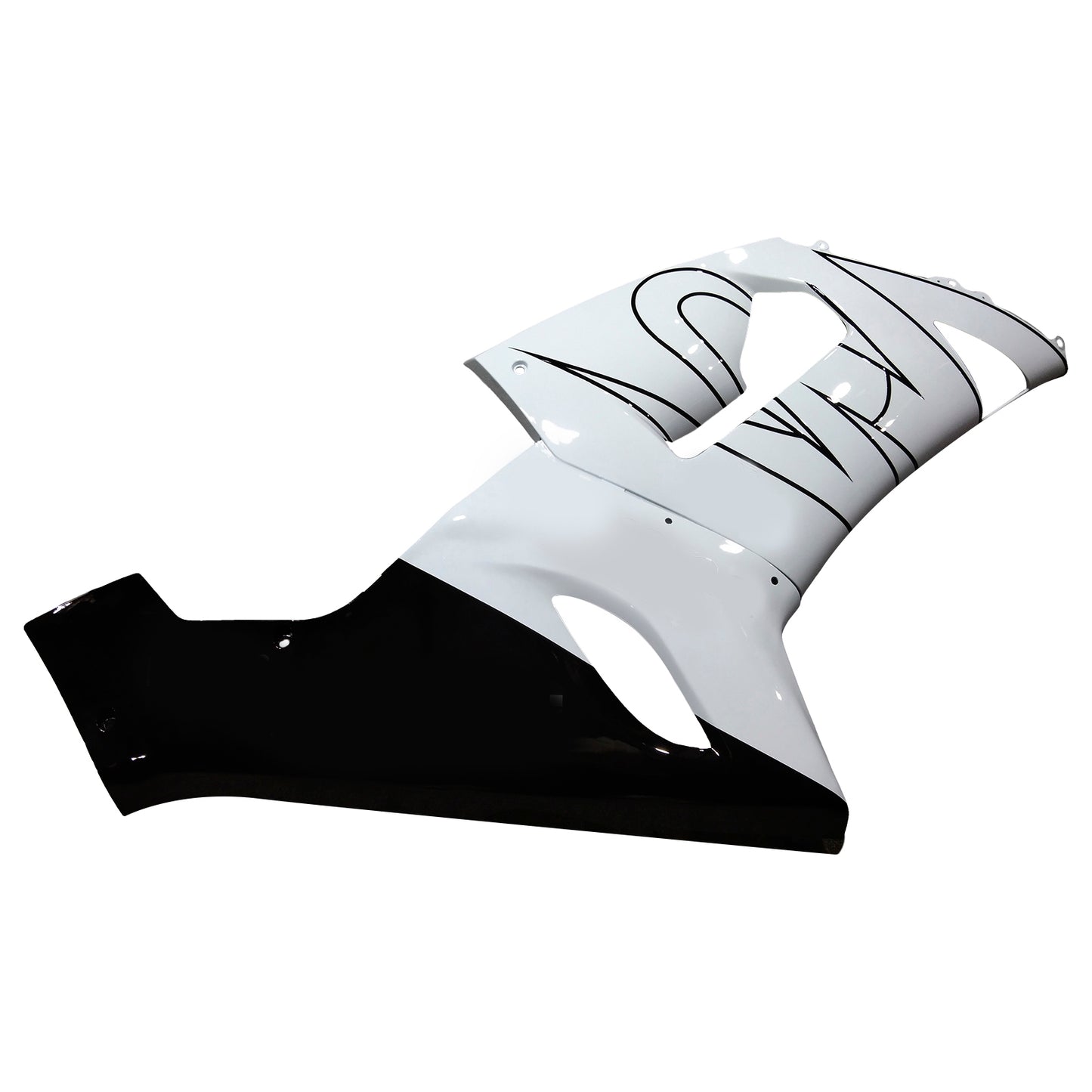 Carene 2005-2006 Kawasaki ZX6R 636 Bianco Nero Corona Generico