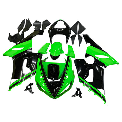 Carene 2005-2006 Kawasaki ZX6R 636 Verde Nero Kawasaki Generic