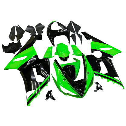 Carene 2005-2006 Kawasaki ZX6R 636 Verde Nero Kawasaki Generic