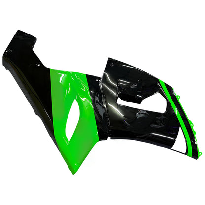 Carene 2005-2006 Kawasaki ZX6R 636 Verde Nero Kawasaki Racing Generico