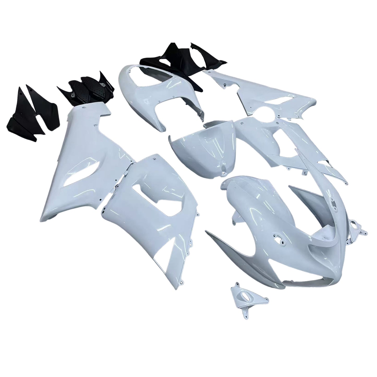 Carene 2005-2006 Kawasaki ZX6R 636 Bianco ZX6R Ninja Generico