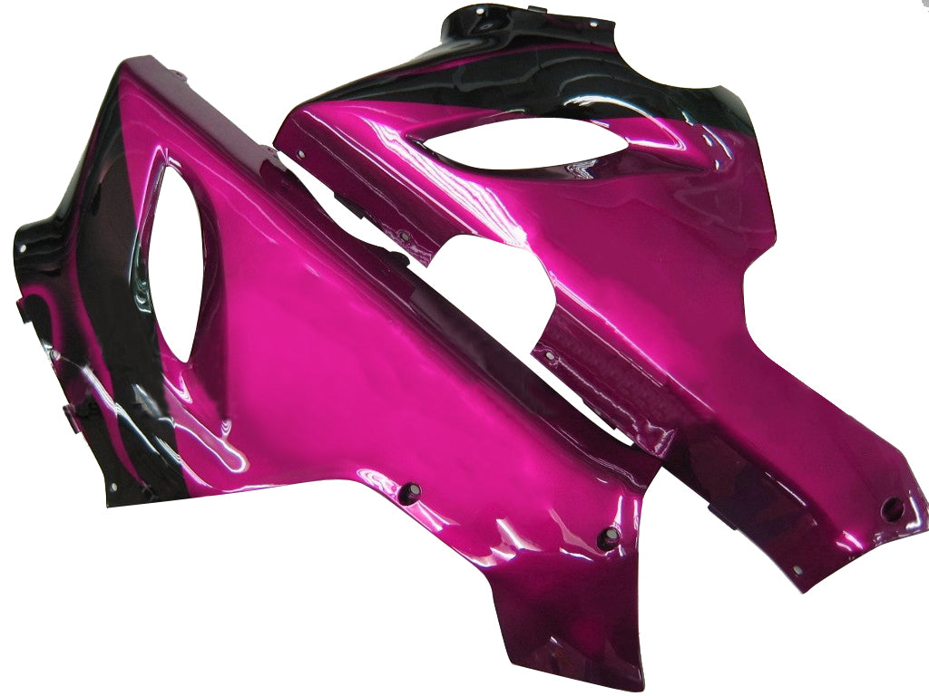 Carene 2005-2006 Kawasaki ZX6R 636 Black &  Purple Flame Ninja Racing Generico