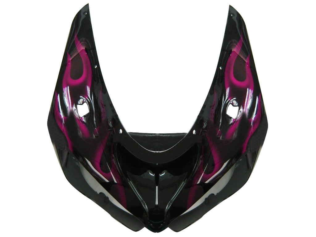 Carene 2005-2006 Kawasaki ZX6R 636 Black &  Purple Flame Ninja Racing Generico