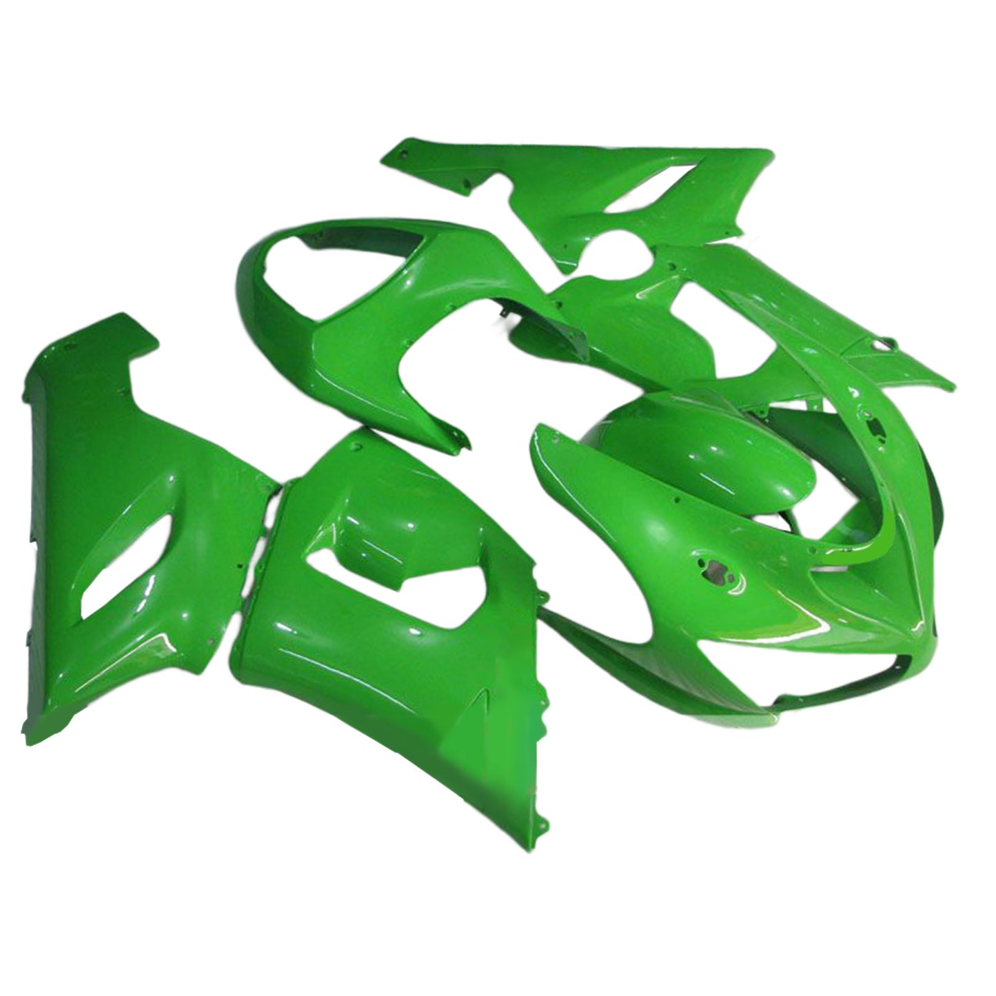 Carene 2005-2006 Kawasaki ZX6R ZX636 Verde Ninja Generico