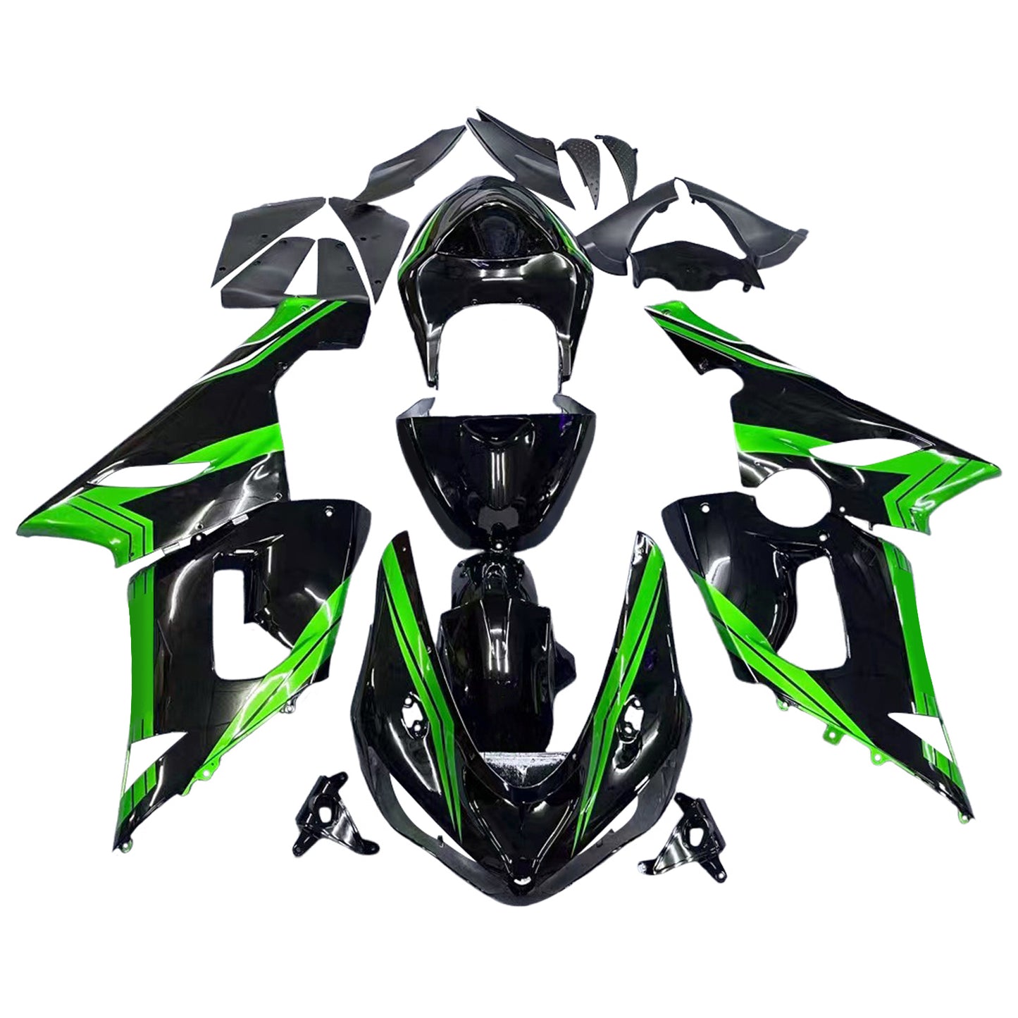 Amotopart Kawasaki ZX6R 636 2005-2006 Kit Carena Carrozzeria Plastica ABS