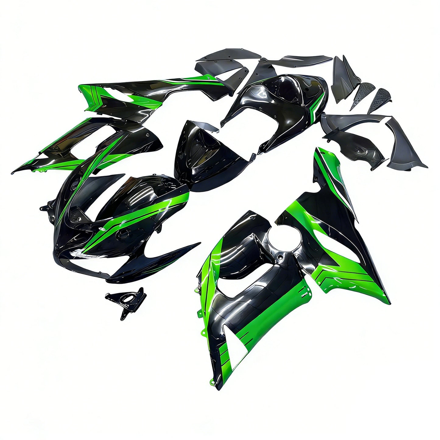 Amotopart Kawasaki ZX6R 636 2005-2006 Kit Carena Carrozzeria Plastica ABS
