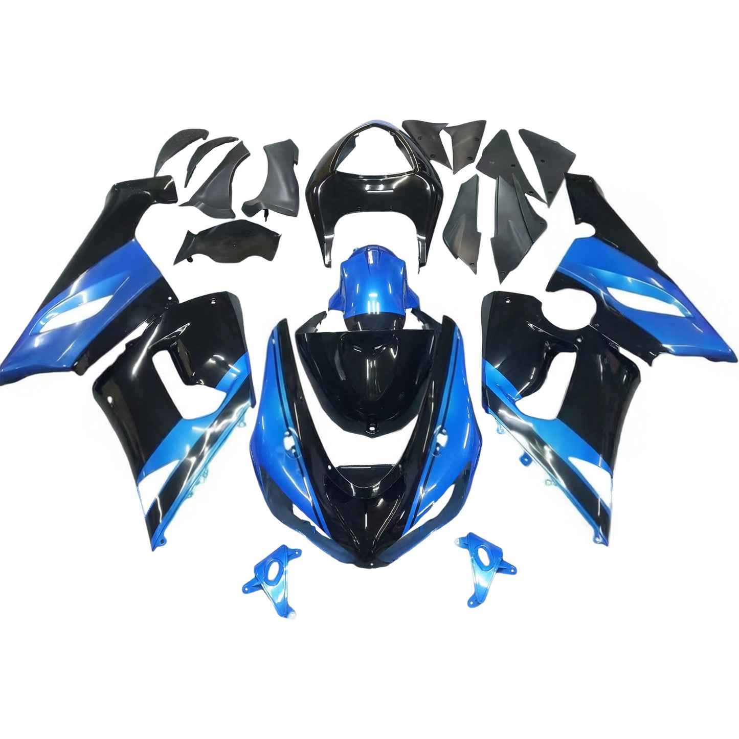 Amotopart Kawasaki ZX6R 636 2005-2006 Kit Carena Carrozzeria Plastica ABS