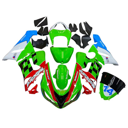 Amotopart Kawasaki ZX6R 636 2005-2006 Kit Carena Carrozzeria Plastica ABS
