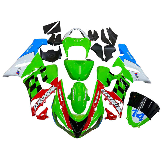 Amotopart Kawasaki ZX6R 636 2005-2006 Kit Carena Carrozzeria Plastica ABS