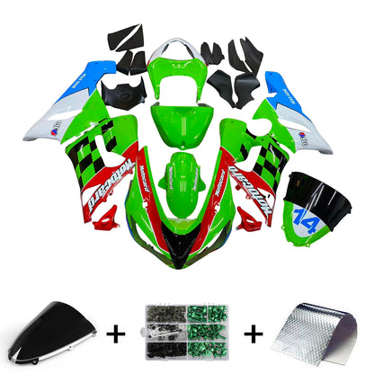 Amotopart Kawasaki ZX6R 636 2005-2006 Kit Carena Carrozzeria Plastica ABS