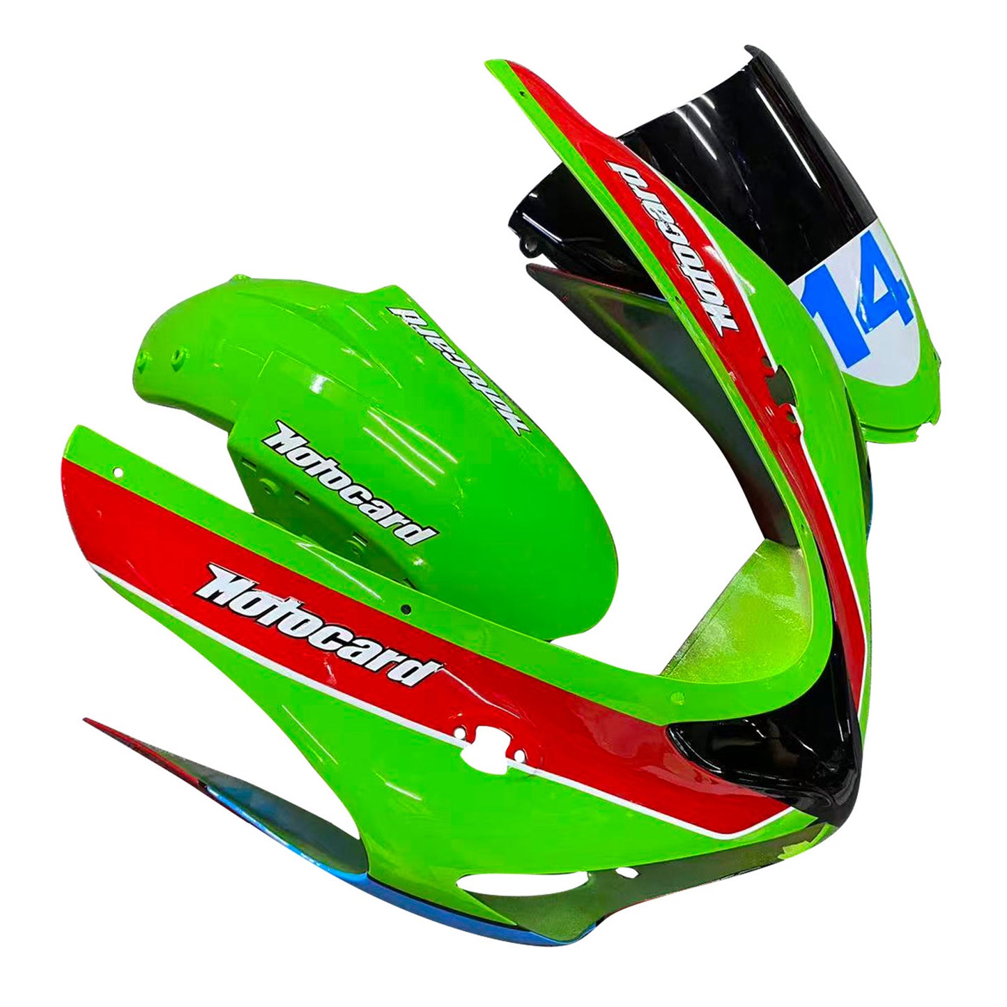 Amotopart Kawasaki ZX6R 636 2005-2006 Kit Carena Carrozzeria Plastica ABS