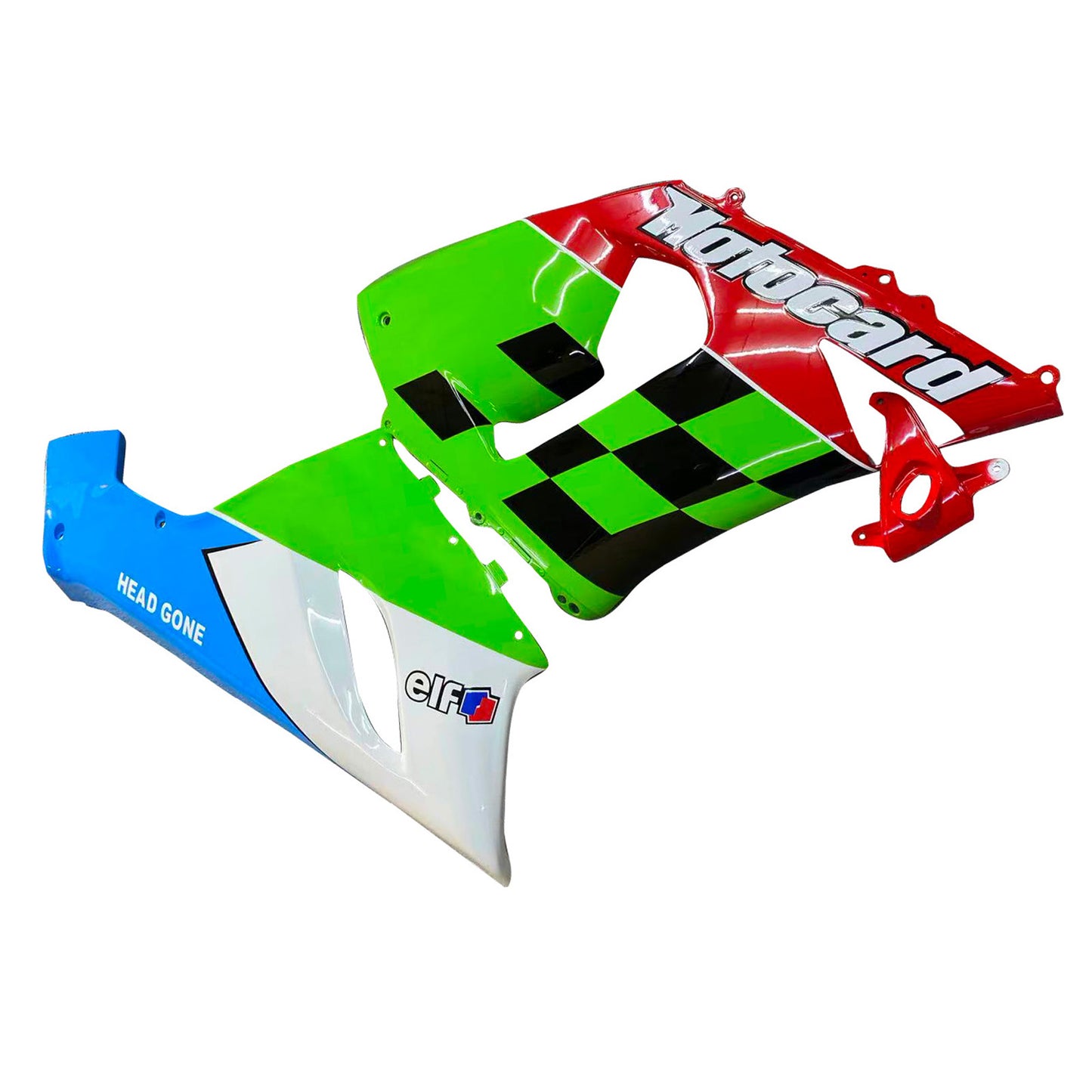 Amotopart Kawasaki ZX6R 636 2005-2006 Kit Carena Carrozzeria Plastica ABS