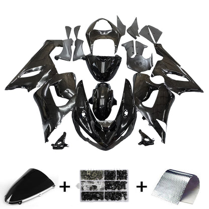 Amotopart Kawasaki 2005-2006 ZX6R 636 Kit di rivestimento nero