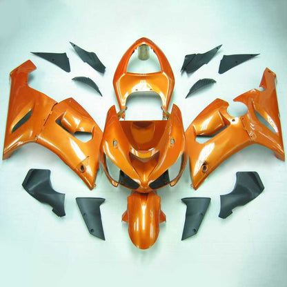 Amotopart Kawasaki 2005-2006 ZX6R 636 Kit di rivestimento arancione