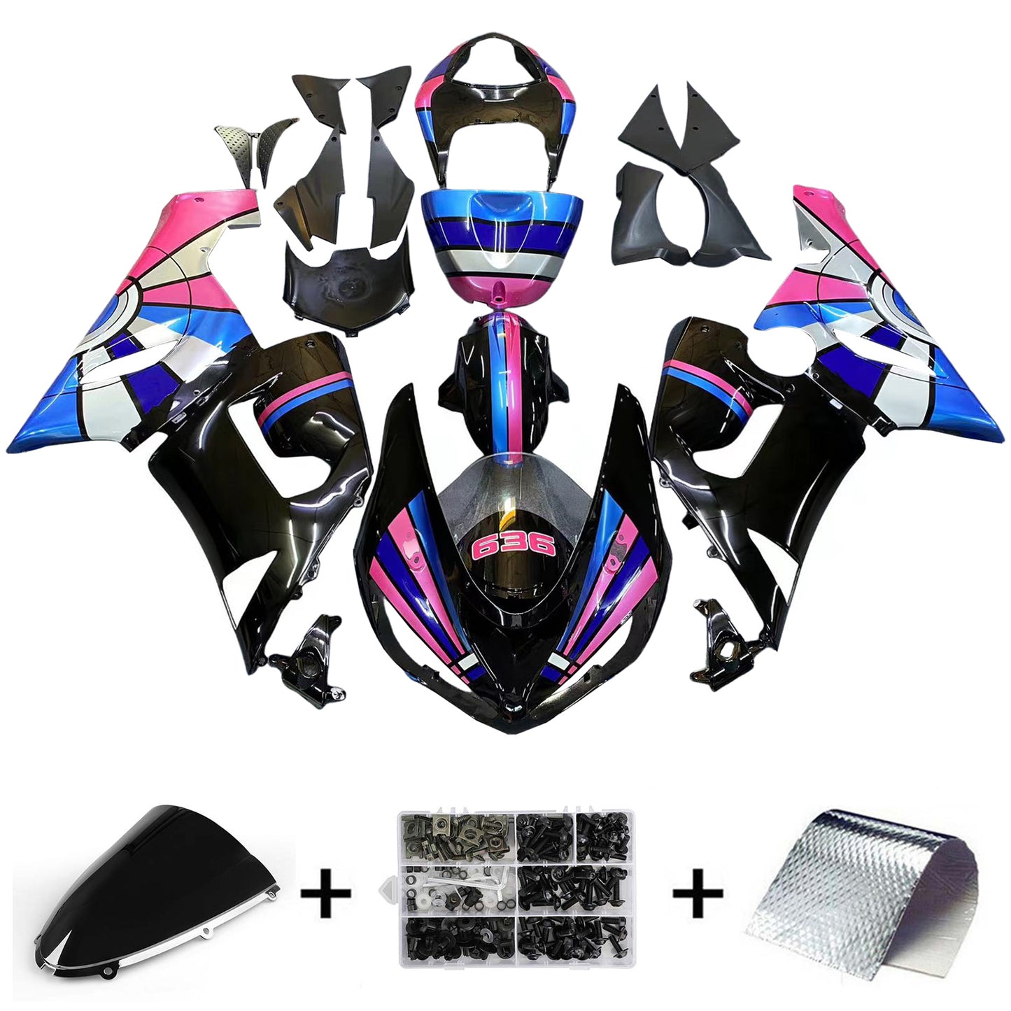Kit Carenatura Per Kawasaki ZX6R 636 2005-2006 Generico