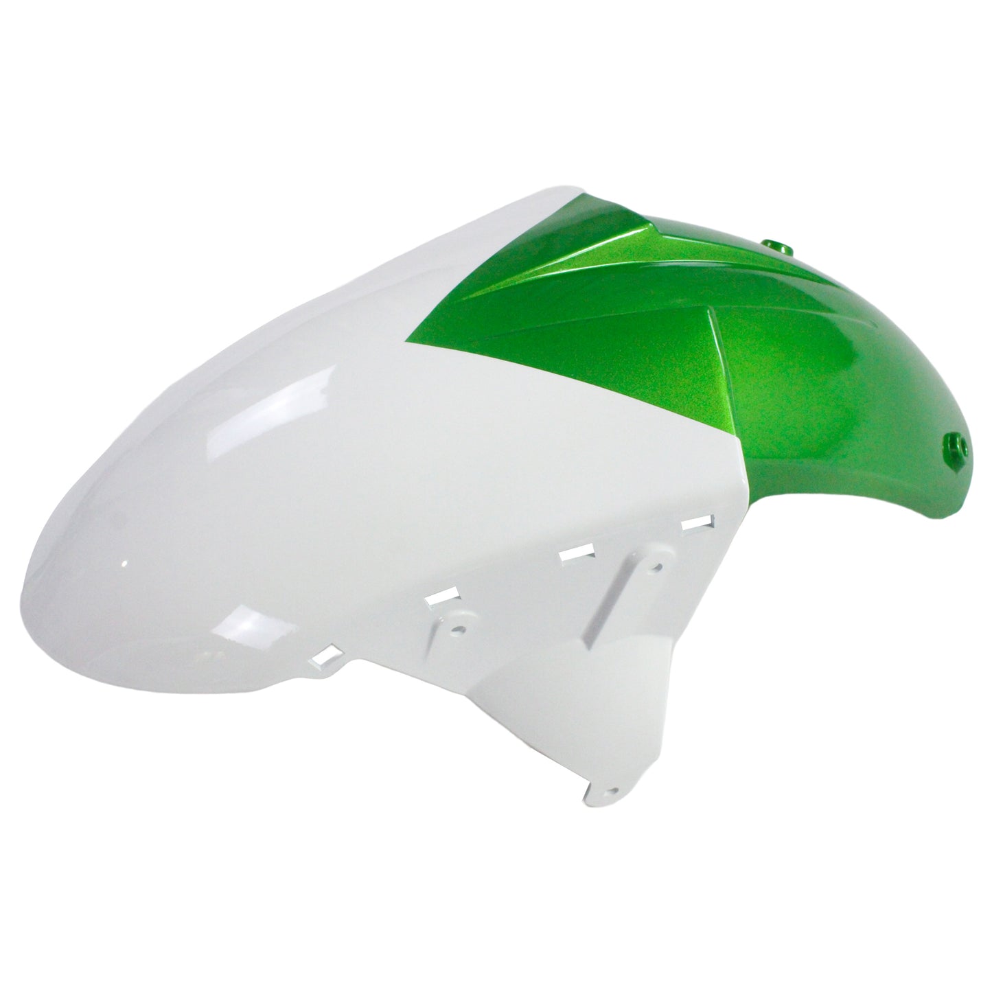 Amotopart Kawasaki 2005-2006 ZX6R 636 White Mix Green Fearing Kit
