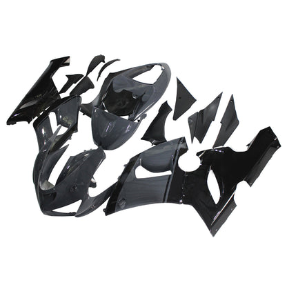 Amotopart Kawasaki 2005-2006 ZX6R 636 Kit di rivestimento nero grigio